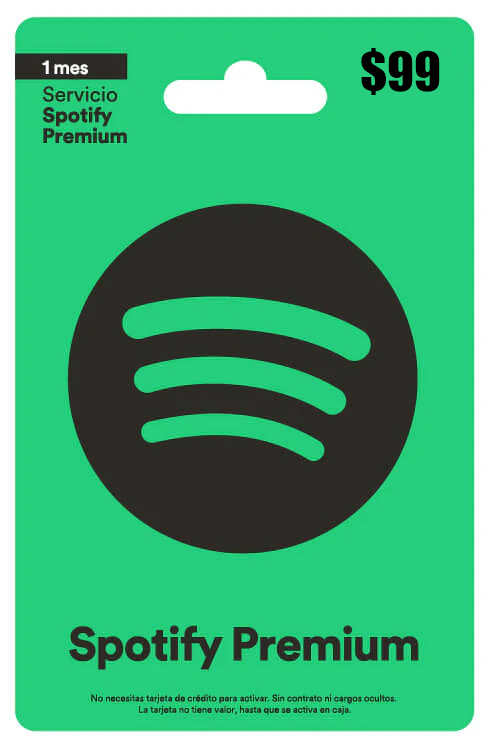 Tarjeta Spotify Premium 1 Mes | Código Digital